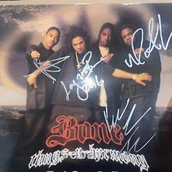 Bone Thugs N Harmony Signed Vinyl Record Lp Bizzy Krayzie Wish Autographed