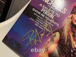 Bret Michaels Signed Autographed Poison Lp Purple Coloured Vinyl Exact Proof