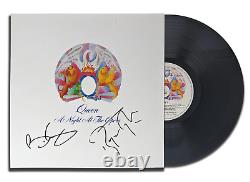 Brian May Roger Taylor Signed Queen A NIGHT AT THE OPERA Autographed Vinyl Album