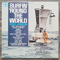 Bruce Johnston Signed Surfin''Round The World Vinyl Record The Beach Boys RAD