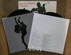 Bryan Adams Signed Autographed album flat & double vinyl titled CLASSICS