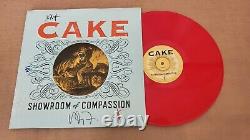 CAKE AUTOGRAPHED / SIGNED x4 Vinyl LP Showroom of Compassion RED 2011 Record RAR