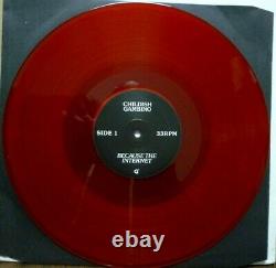 CHILDISH GAMBINO Because The Internet 2-LP SIGNED/AUTOGRAPHED! Red Vinyl
