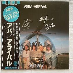 COA ABBA AUTOGRAPH DSP-5102 VINYL LP OBI JAPAN Signed Agnetha FAltskog