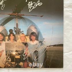 COA ABBA AUTOGRAPH DSP-5102 VINYL LP OBI JAPAN Signed Agnetha FAltskog