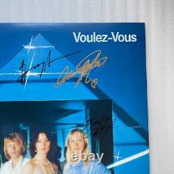 COA AUTOGRAPH ABBA DSP-5110 VINYL LP OBI JAPAN Signed