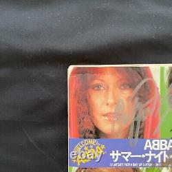 COA AUTOGRAPH ABBA VINYL EP JAPAN Signed FIRST