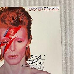 COA AUTOGRAPH David Bowie RPL-2103 VINYL LP OBI JAPAN Signed