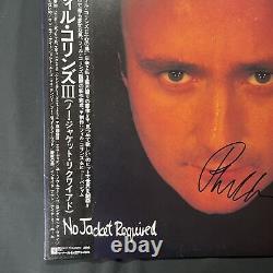 COA AUTOGRAPH Phil Collins VINYL LP JAPAN OBI Signed