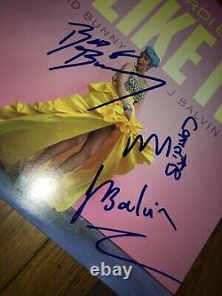 Cardi b, Bad Bunny And J Balvin signed Vinyl (Super Rare)