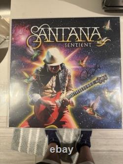 Carlos Santana Sentient Vinyl LP AUTOGRAPHED SIGNED IN HAND SHIPS IMMEDIATELY