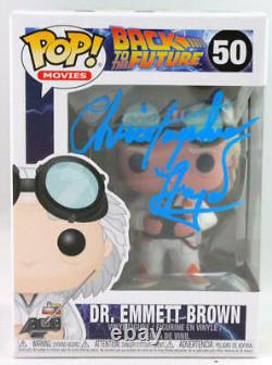 Christopher Lloyd Autographed Funko Pop! #50 Dr. Emmett Brown JSA Blue