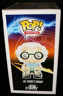 Christopher Lloyd Signed Doc Brown Back To Future Autograph Funko POP BAS PSA