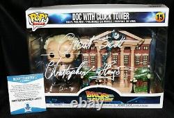 Christopher Lloyd Signed Doc With Clock Tower Back To Future Funko POP Beckett