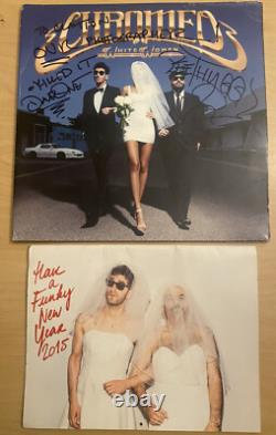 Chromeo Signed Autographed White Women Vinyl LP Record & Calendar To Clayton