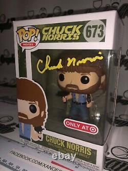 Chuck Norris Signed Autographed Funko Pop Invasion USA Lone Wolf-beckett Bas Coa