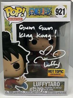 Colleen Clinkenbeard Signed Funko Pop 921 One Piece Luffytaro Hot Topic Excl COA