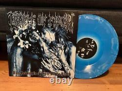 Cradle Of Filth Signed Autographed Blue Lp Colored Vinyl Dani Filth Proof Evil