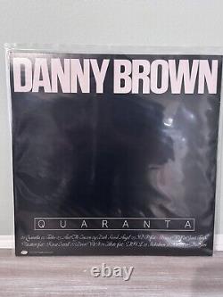 DANNY BROWN Quaranta Vinyl SIGNED / AUTOGRAPHED Red LP