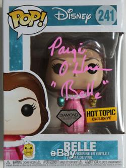 DISNEY BELLE SIGNED DIAMOND COLLECTION FUNKO POP PAGE O'HARA withEXACT PROOF