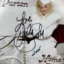 DOLLY PARTON Signed Autographed Home For Christmas Vinyl LP Album With COA HOLO