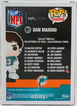 Dan Marino Autographed Miami Dolphins Funko Pop Figurine- Beckett W Orange