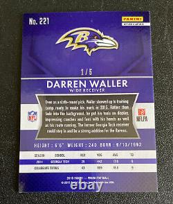 Darren Waller RC 2015 Panini Prizm #221 GOLD VINYL /5 PRIZM SSP EBAY 1/1