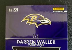 Darren Waller RC 2015 Panini Prizm #221 GOLD VINYL /5 PRIZM SSP EBAY 1/1