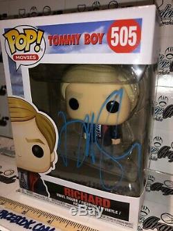 David Spade Tommy Boy Signed Autographed Richard Funko Pop Vinyl Figure #505-coa