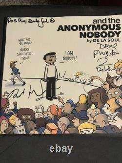 De La Soul Anonymous Nobody 2lp Green Vinyl, 2016 Signed Autographed David Byrne