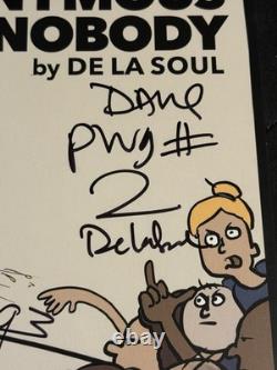 De La Soul Anonymous Nobody 2lp Green Vinyl, 2016 Signed Autographed David Byrne