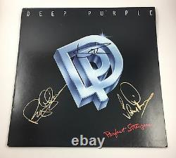 Deep Purple Signed Autographed Perfect Strangers Vinyl Album Ian Gillan