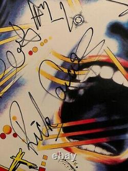 Def Leppard Signed Autographed Hysteria LP VINYL STEVE CLARK RIP RARE x5