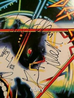 Def Leppard Signed Autographed Hysteria LP VINYL STEVE CLARK RIP RARE x5