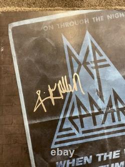 Def Leppard Signed Autographed Lp Vinyl Oxford Rick Allen Rare