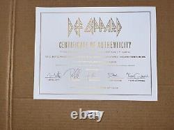 Def Leppard Signed Autographed Vinyl Record LP Pyromania Hysteria Adrenalize