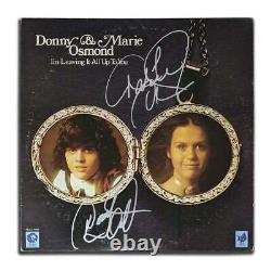 Donny and Marie Osmond Signed I'M LEAVING IT ALL UP TO YOU Autographed Vinyl Alb