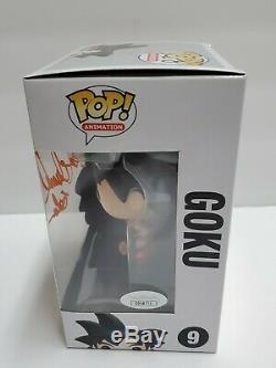 Dragonball Z Goku Signed Sean Schemmel Autographed Funko POP! #09 JSA COA