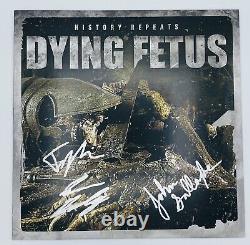 Dying Fetus Signed Autographed History Repeats Vinyl LP Record JSA COA