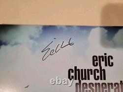 ERIC CHURCH Signed Autograph LP Cover Desperate Man Vinyl