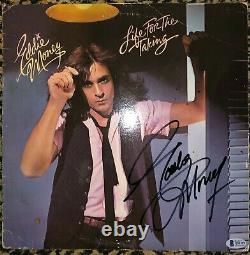 Eddie Money signed autographed vinyl record LP Life For The Taking BAS COA Rare