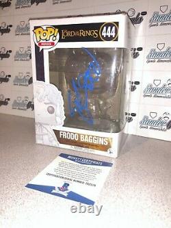 Elijah Wood Frodo Baggins Lotr Signed Autographed Funko Pop Beckett Bas Coa