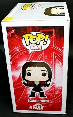 Elizabeth Olsen Signed Autograph Scarlet Witch Avengers Age Ultron Funko POP PSA