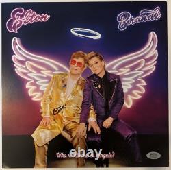 Elton John Signed Who Believes in Angels 12x12 Photo PSA Auto & Purple Vinyl