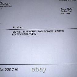 Euphoric Sad Songs RAYE LP VINYL HOT PINK COLOURED SIGNED AUTOGRAPHED