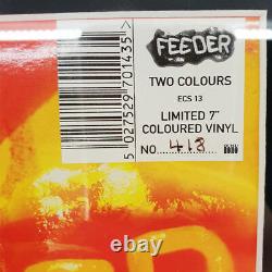 FEEDER Two Colours Ltd. 7 LP SIGNED Rare Framed No. 418/1000 + promo stickers