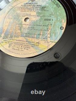FLEETWOOD MAC Rumours Autographed Signed Vinyl LP By MICK FLEETWOOD. LOOK