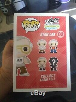 FUNKO 2014 POP MARVEL SDCC Exclusive STAN LEE #02 SIGNED