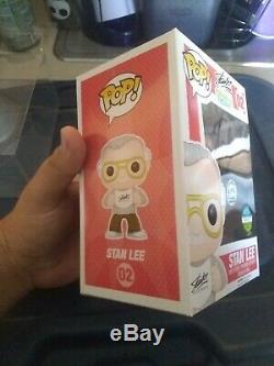 FUNKO 2014 POP MARVEL SDCC Exclusive STAN LEE #02 SIGNED