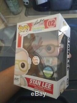 FUNKO 2014 POP MARVEL SDCC Exclusive STAN LEE #02 SIGNED